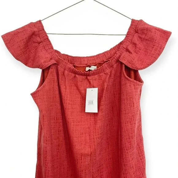 Madewell Eloise Off The Shoulder Mini Dress Size Large - Picture 2 of 5